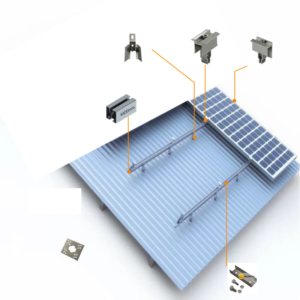 Structuri fotovoltaice pentru acoperiș de panouri sandwich